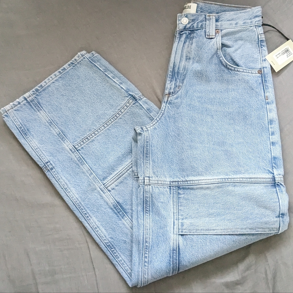 AGOLDE Tanis Utility Wide Leg Jean Conflict - Picture 3 of 5